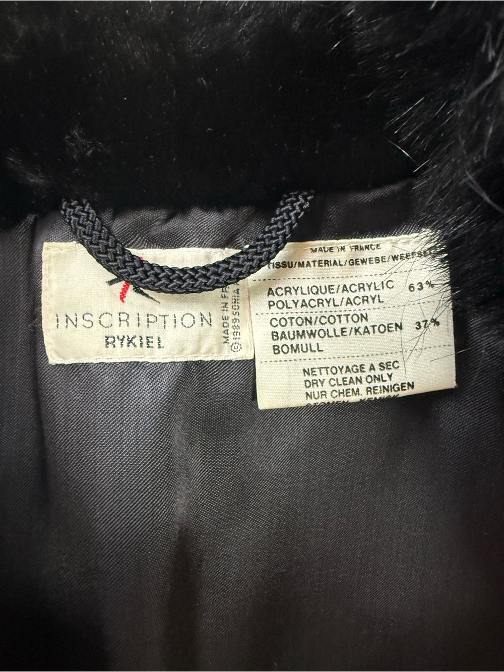 Inscription Rykiel Vintage Black
Faux Fur Coat size M - Picture 9 of 14